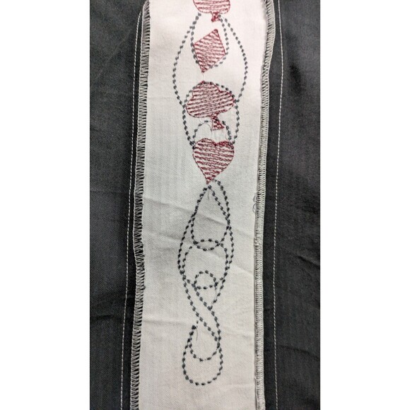 Cubavera Dress Shirt For Men XL Black and Tan Embroidered Short Sleeve - Picture 7 of 10